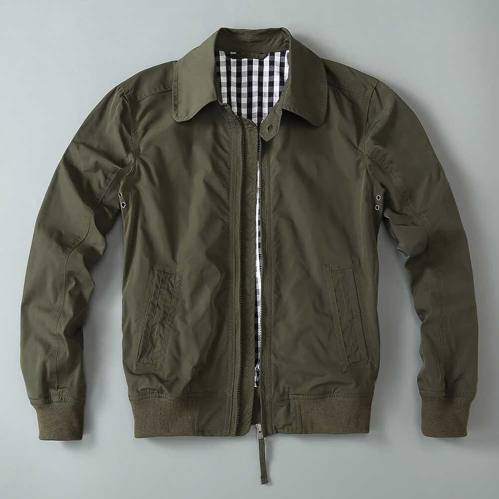 Bonsir Fashion Bomber Jacket Men Casual Light Jacket Polyester Windbreaker Spring Autumn Coat Jacket Men Clothing