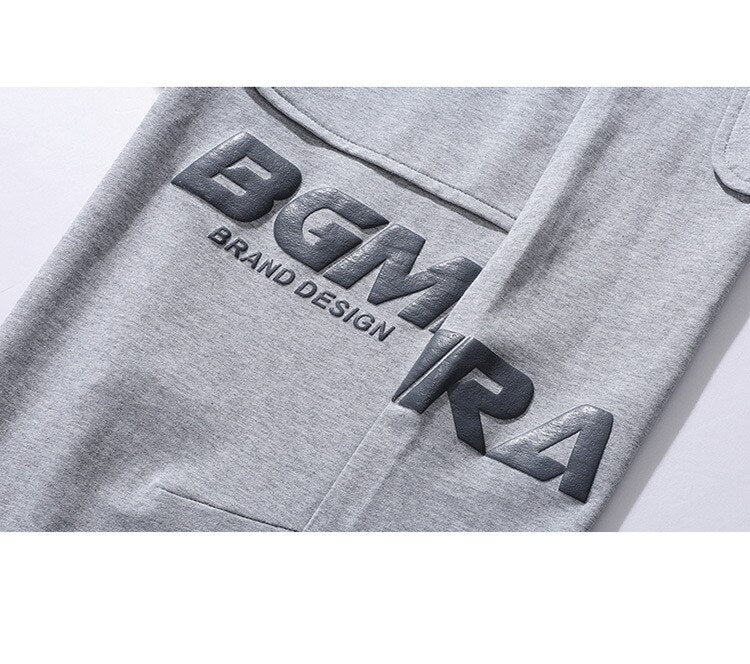 sanyamk Knit Pants Men Spring New Loose Casual Sweatpants Ami Khaki Cotton Trousers Men Offset Print Joggers Portswear Tracksuit