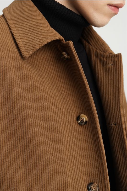 sanyamk Spring Autumn New Corduroy Casual Jacket Men's Retro All-match Student Korean Style Trendy Coat Men's Youth Outwear Black