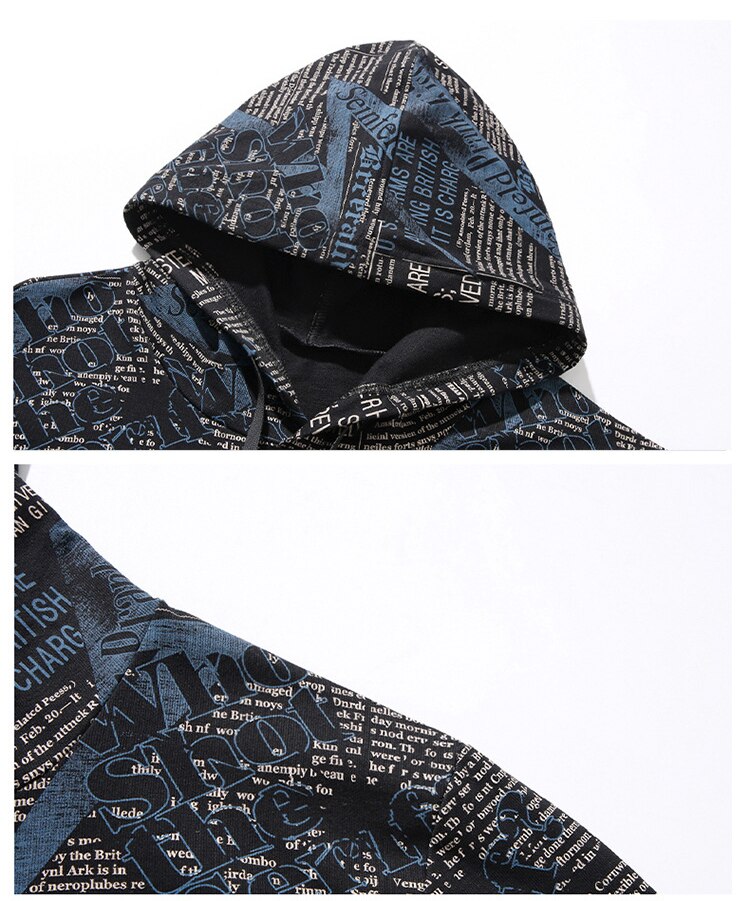 sanyamk Spring Autumn Men's Printed Hoodies Loose Oversize Sweatshirts Streetwear Hip Hop Fashion Pullover for Male 8XL