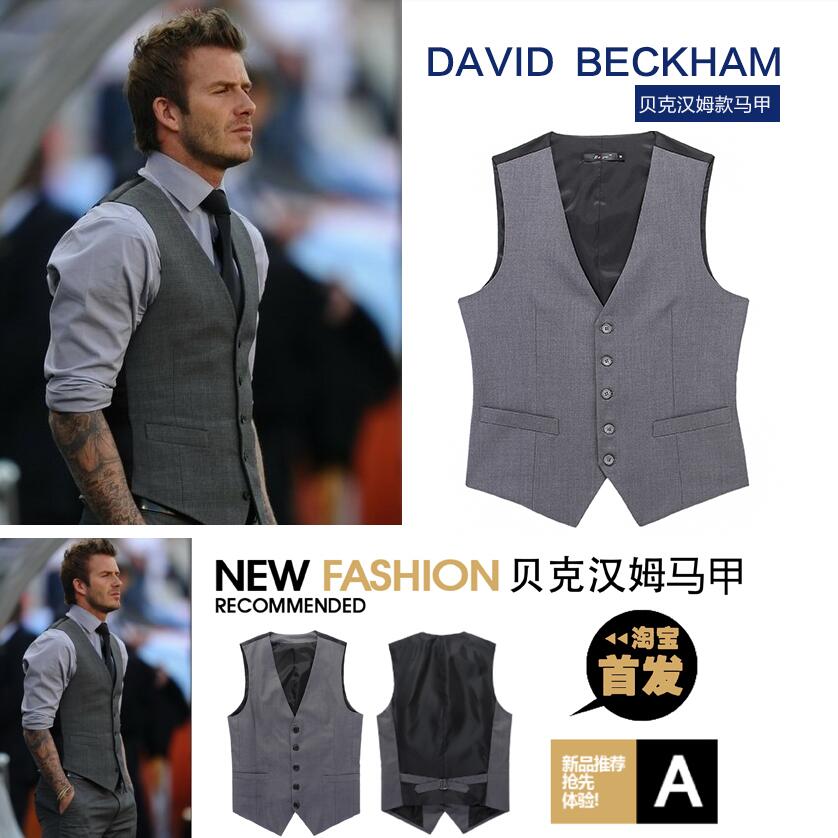 sanyamk Men's Slim Fit Mens Suit Vest Casual Suit Vest Man Black Gray Formal Businss Vest Arrival Vests Male Waistcoat Gilet Homme