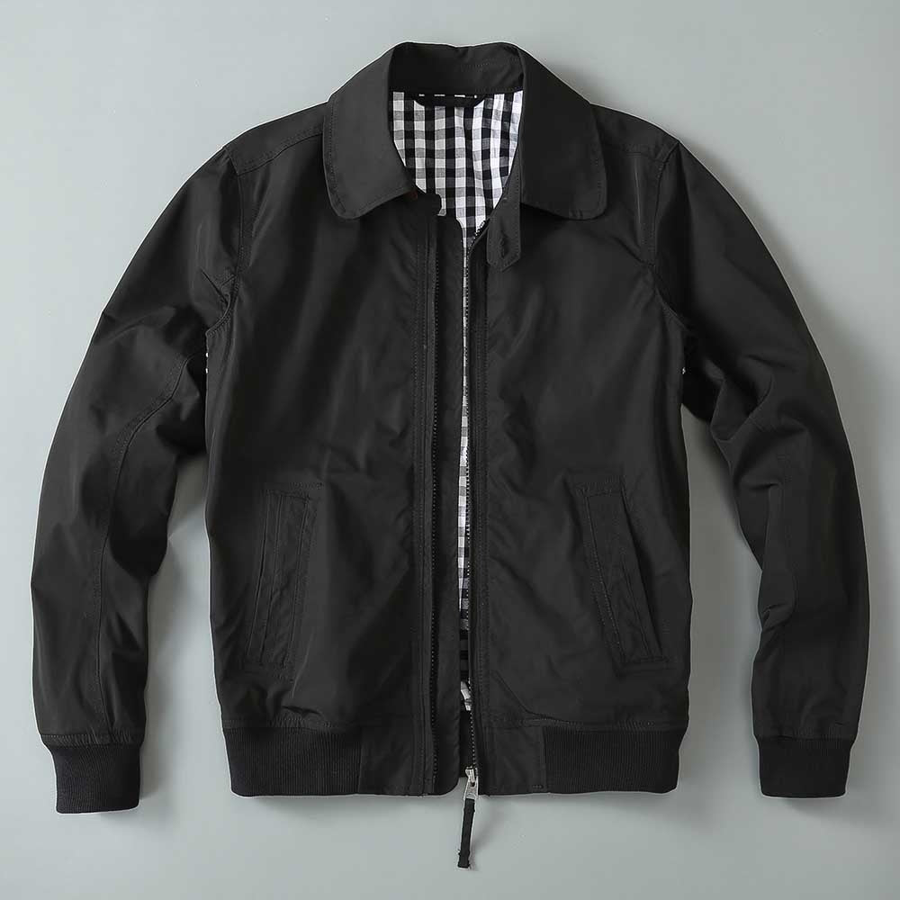 Bonsir Fashion Bomber Jacket Men Casual Light Jacket Polyester Windbreaker Spring Autumn Coat Jacket Men Clothing