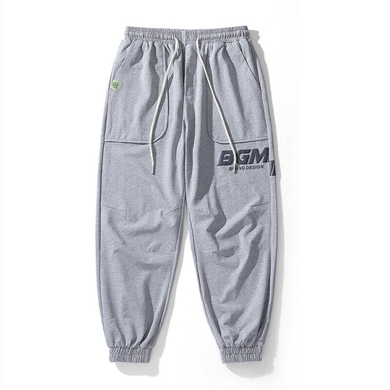 sanyamk Knit Pants Men Spring New Loose Casual Sweatpants Ami Khaki Cotton Trousers Men Offset Print Joggers Portswear Tracksuit