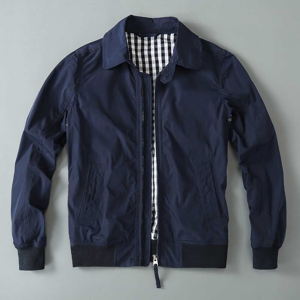 Bonsir Fashion Bomber Jacket Men Casual Light Jacket Polyester Windbreaker Spring Autumn Coat Jacket Men Clothing