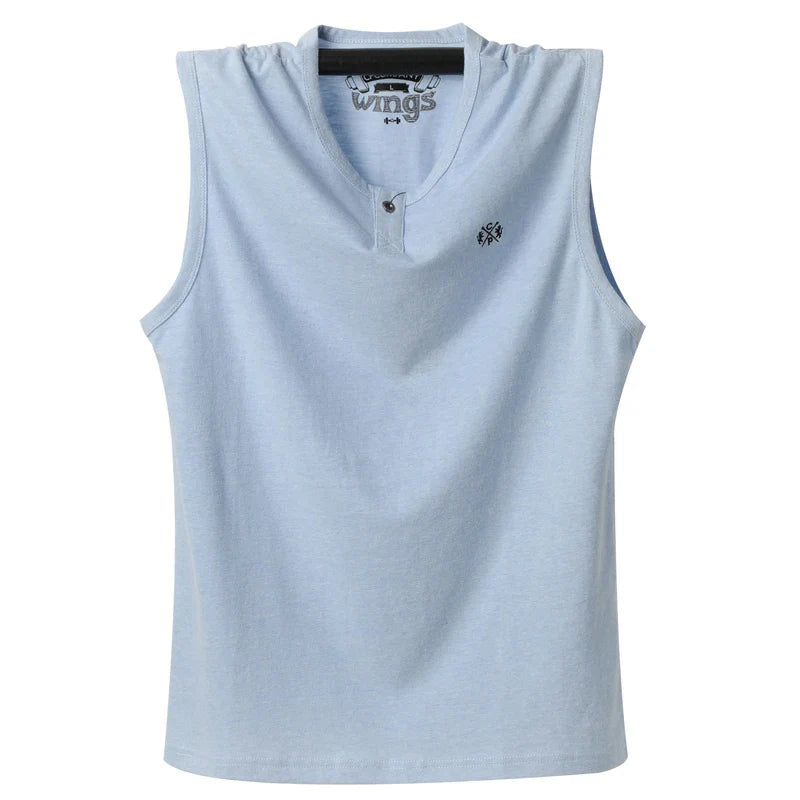 sanyamk Tank Tops Men Men's Sweat Big Yards Men Vest Vest Summer Comfortable Cool Super Large Sleeveless Cotton Undershirt Plus Size 6XL