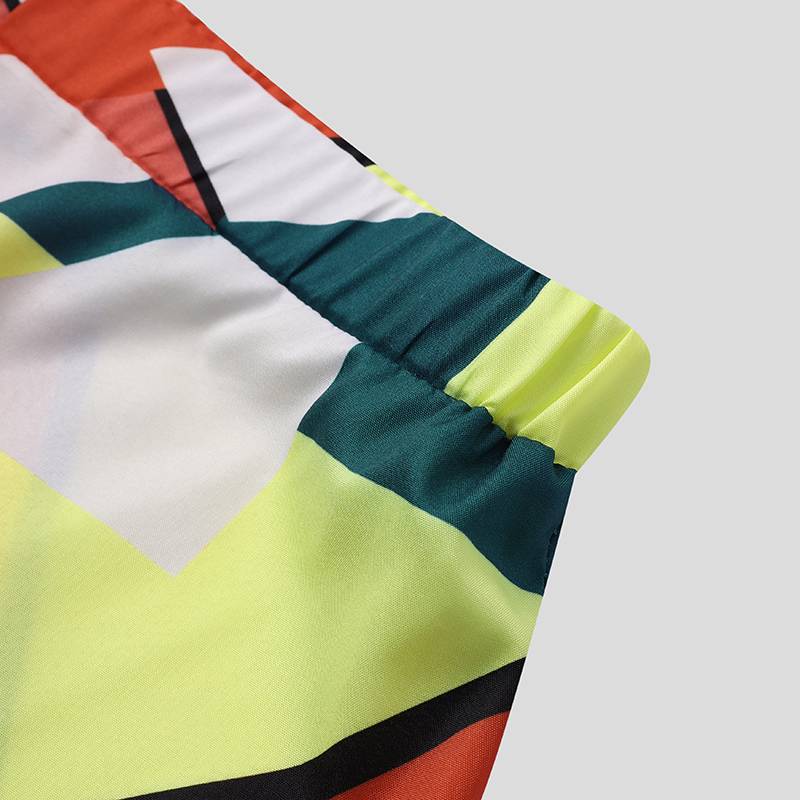 sanyamk trendy mens fashion mens summer outfits dope outfits mens street style mens spring fashion aesthetic outfits Printed Men Sets Streetwear Short Sleeve Lapel Shirt Casual Short Fashion Beach Men Hawaiian Suit 2 Pieces INCERUN 7