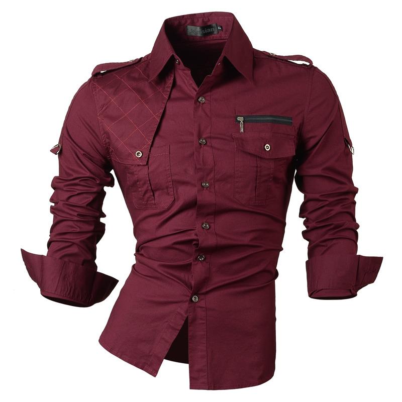 sanyamk Jeansian Men's Casual Dress Shirts Fashion Desinger Stylish Long Sleeve Slim Fit 8371 Black2