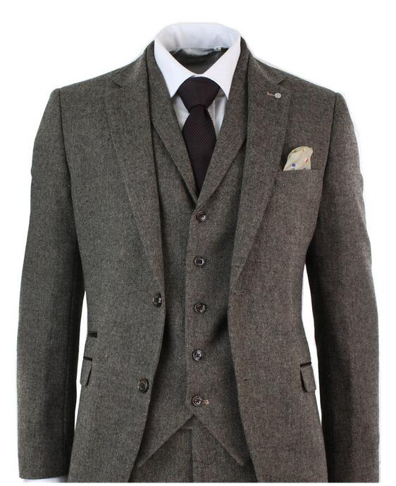sanyamk Custom Made Groomsmen Notch Lapel Groom Tuxedos Side Vent Men Suits Wedding Best Man Blazer ( Jacket+Pants+Tie+Vest ) C154