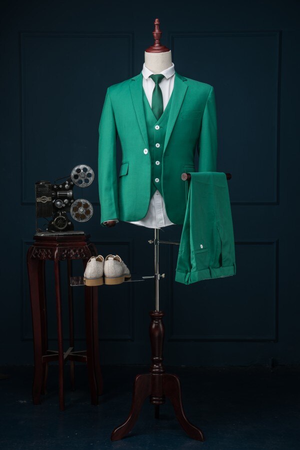sanyamk High Quality Groom Tuxedo 13 Styles Groomsmen Notch Lapel Wedding/Dinner Suits Best Man Bridegroom (Jacket+PantsVest)B362