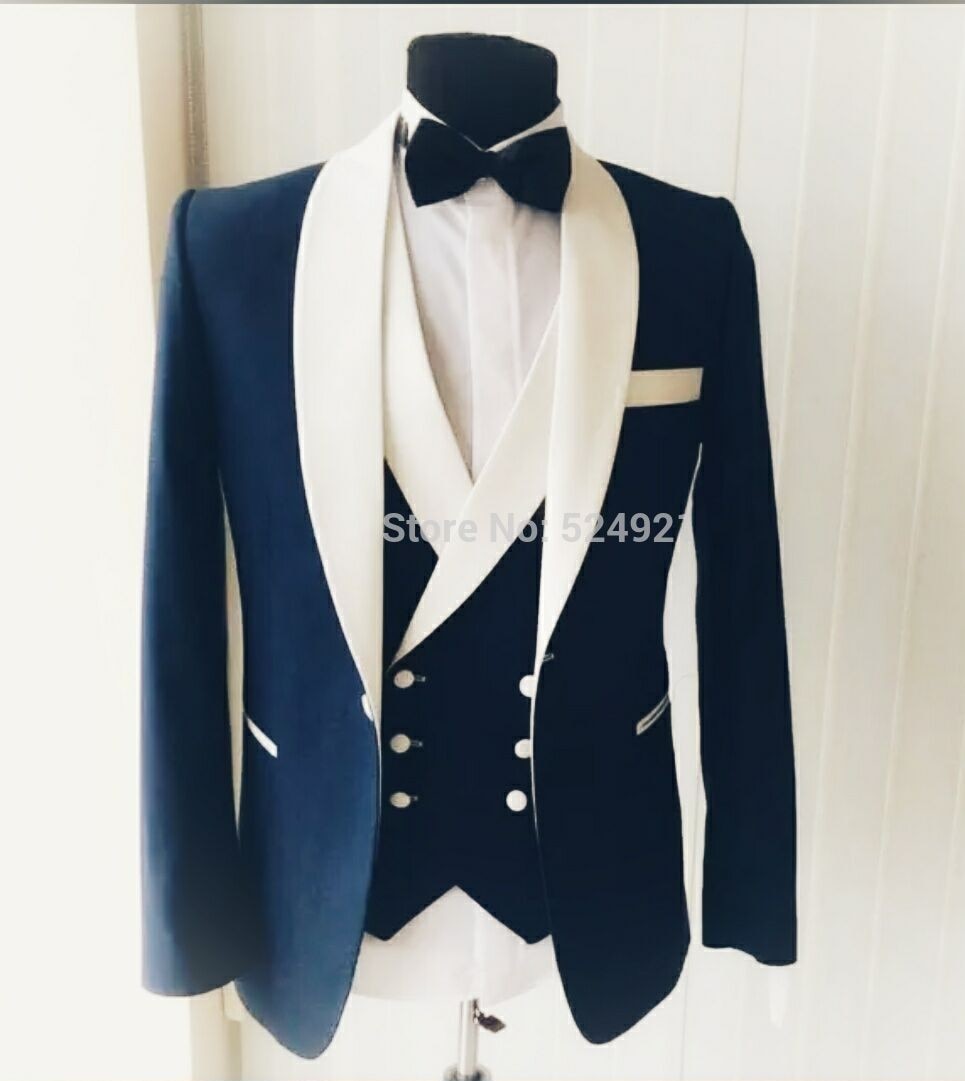 sanyamk Custom Made Groomsmen Champagne Groom Tuxedos Notch Lapel Men Suits Wedding Best Man Blazer ( Jacket+Pants Tie+Vest ) C418