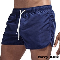 sanyamk Solid Color Summer Quick-Drying Shorts Printed Swimsuit Beach Casual Fitness Clothing Men's Bottom Vacation