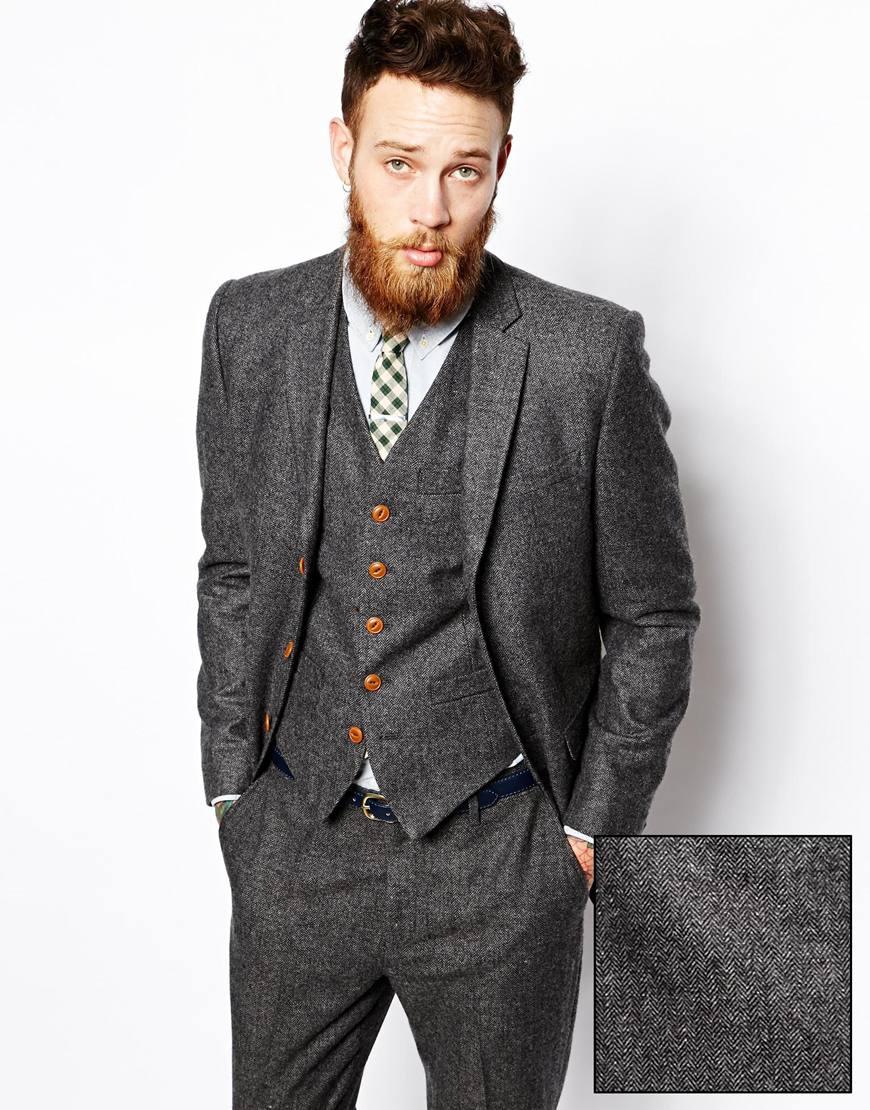 sanyamk Custom Made Groomsmen Notch Lapel Groom Tuxedos Side Vent Men Suits Wedding Best Man Blazer ( Jacket+Pants+Tie+Vest ) C154
