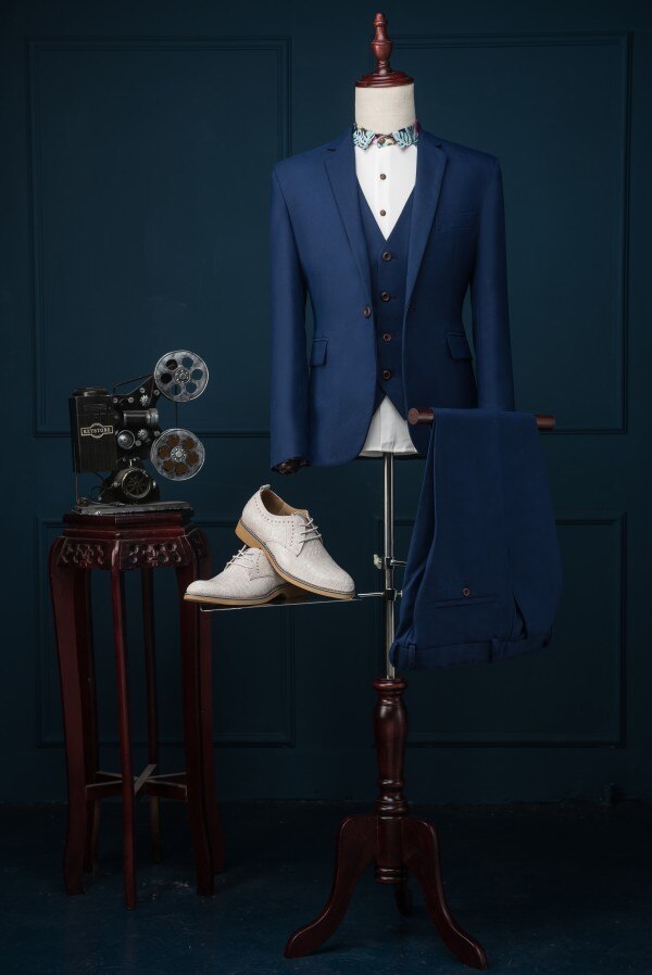 sanyamk High Quality Groom Tuxedo 13 Styles Groomsmen Notch Lapel Wedding/Dinner Suits Best Man Bridegroom (Jacket+PantsVest)B362