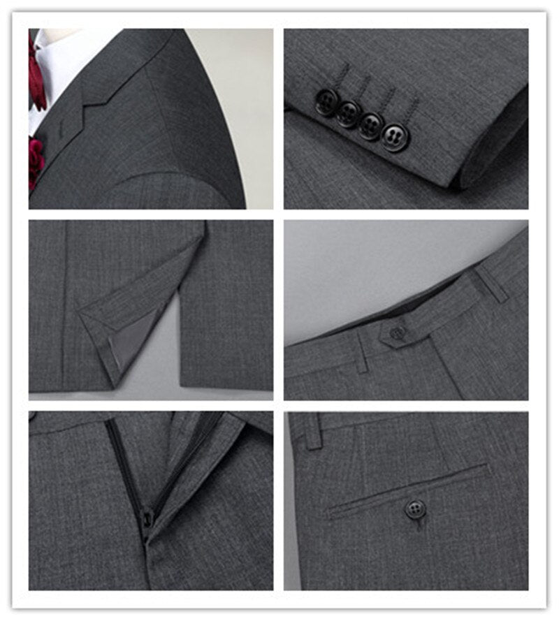 sanyamk Light Blue Wedding Men Suits Slim Fit Groom Wear Tuxedos Coat Dinner Suit 3 Pieces(Jacket+Pants+Vest)