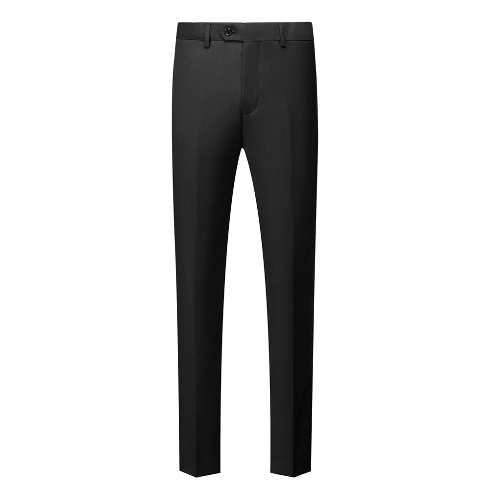 sanyamk 3 Piece Boyfriend Men Suits for Slim Fit Wedding Tuxedos Black Formal Groom Jacket Pants Vest Ready in Stock