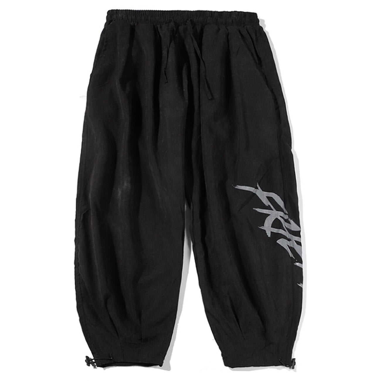Bonsir Harem Cargo Baggy Pants Joggers Men Hip Hop Casual Pants Summer Graffiti Fashion Streetwear Harajuku Loose Trousers