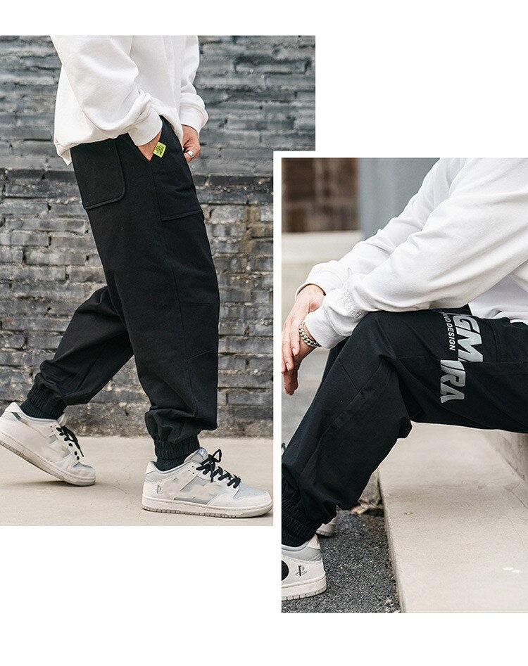 sanyamk Knit Pants Men Spring New Loose Casual Sweatpants Ami Khaki Cotton Trousers Men Offset Print Joggers Portswear Tracksuit