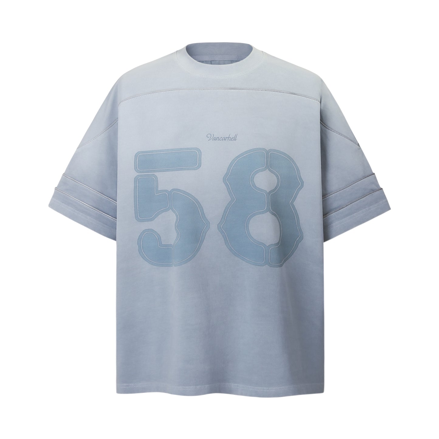2025 9655 2025n 2025 Summer Neutral Premium Sense Washed Retro Deconstruction Heavy Men's Premium Sense Short Sleeve T-Shirt