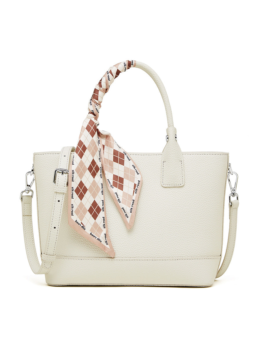 New first-layer cowhide vegetable basket bag texture temperament shoulder handbag