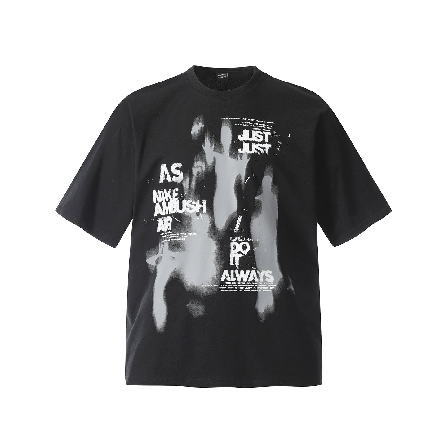 2025 F6625 2025n Street 2025 Summer Retro Alien Figure Design High Sense Men's Loose Short Sleeve T-Shirt