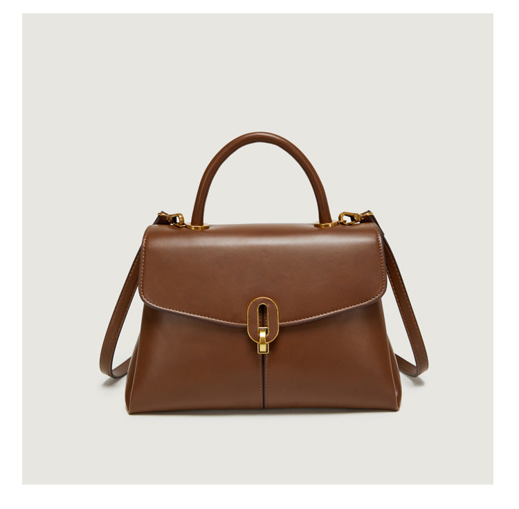 2025 Bag popular New Summer Fashion One Shoulder Niche Design Simple Commuter Bag PU Versatile Portable Women's Messenger Bag