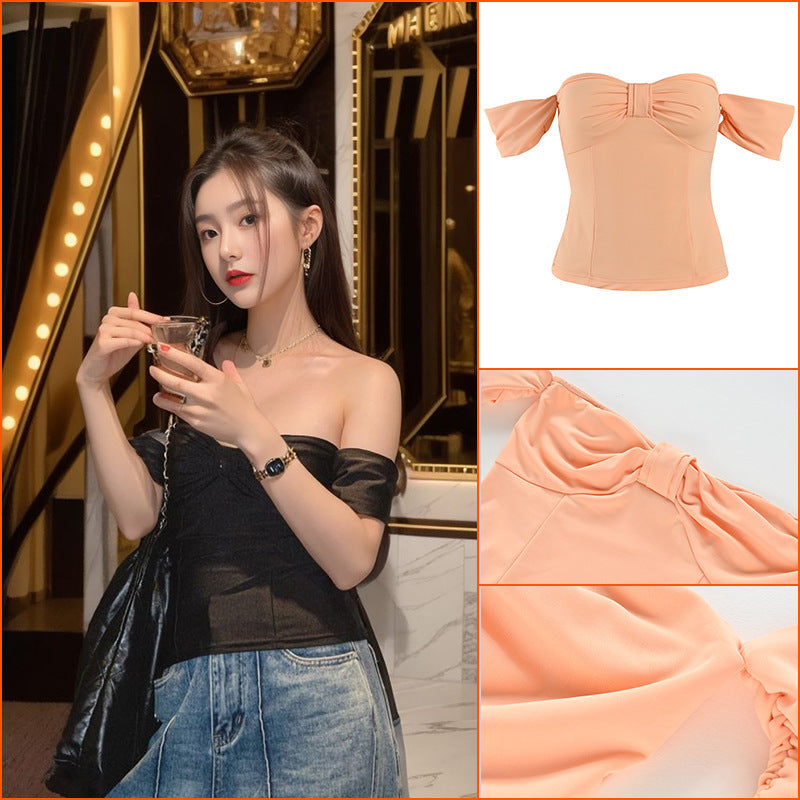 Sweet and spicy style sexy bottom top women's spring and summer new bow stacked wear sling vest inner with women's L2147
