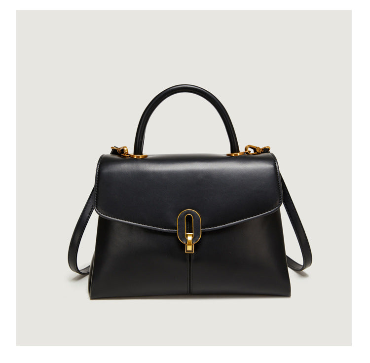 2025 Bag popular New Summer Fashion One Shoulder Niche Design Simple Commuter Bag PU Versatile Portable Women's Messenger Bag