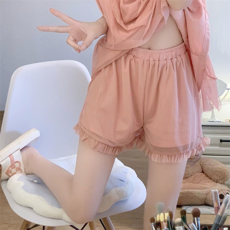 2025 ins wind pure desire mesh sling summer pajamas female Japanese sweet fairy star princess pajamas thin homewear