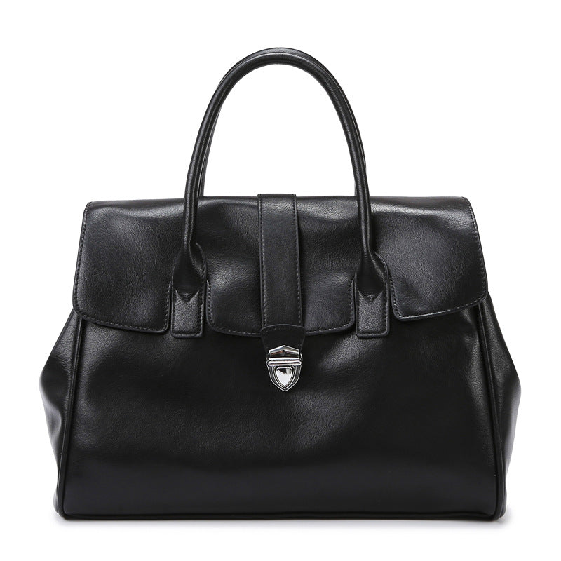 2025 Handbag women's popular autumn and winter new soft leather tote bag high sense large capacity commuter women's bag New wholesale