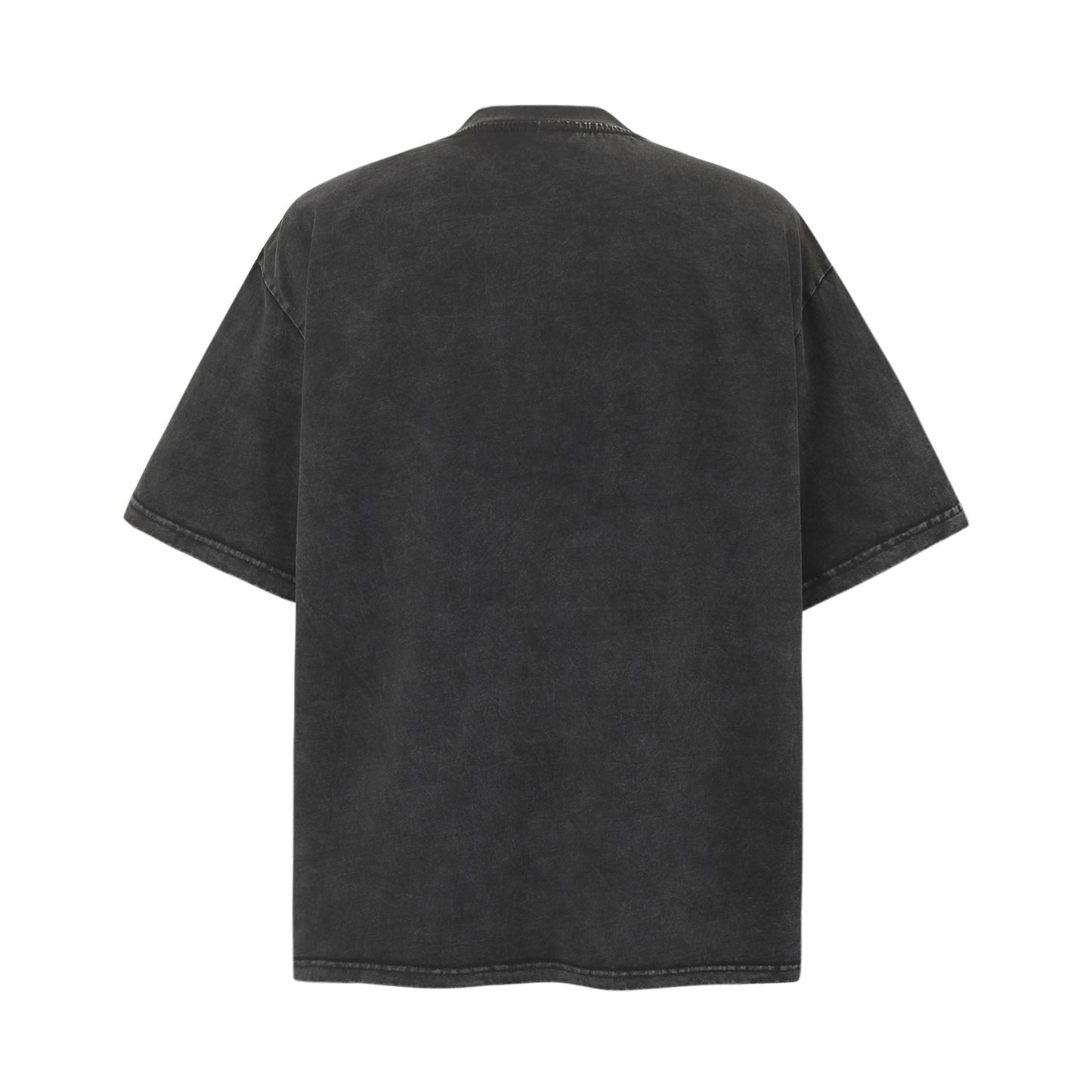 2025 9504 2025n Street 2025 Summer Figure Design Men's Loose High-end Sense Washed Old Short Sleeve T-Shirt