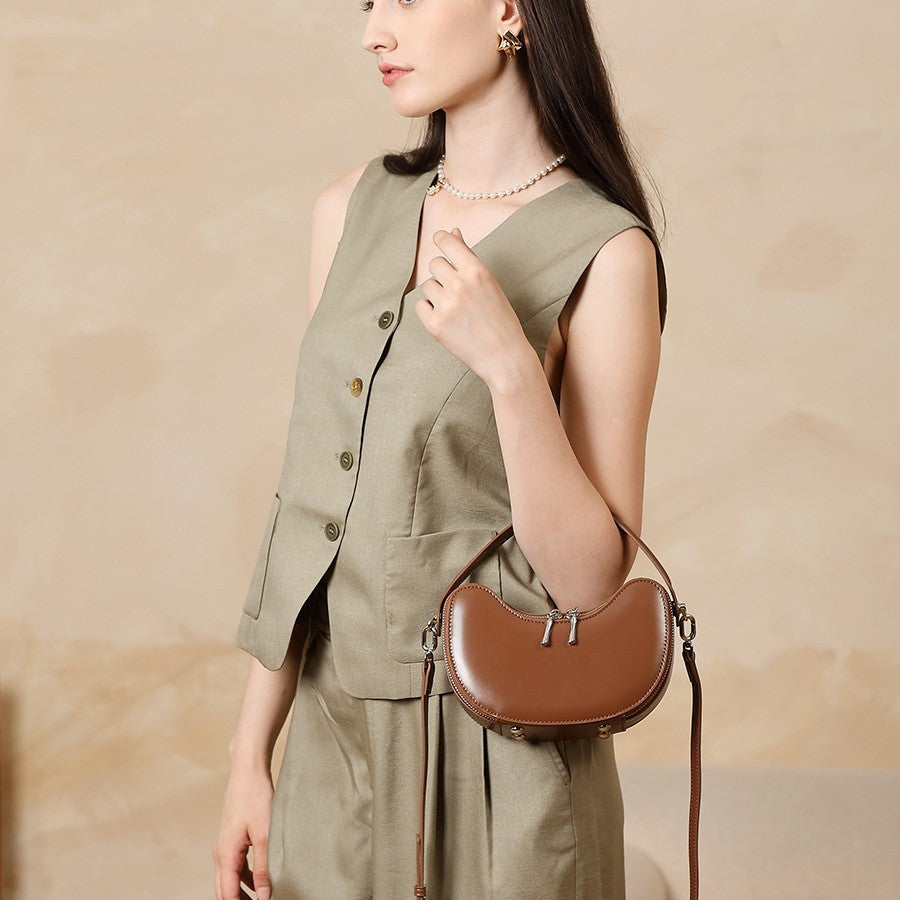 Super fire summer versatile dumpling bag exquisite leather apple ingot bag shoulder handbag