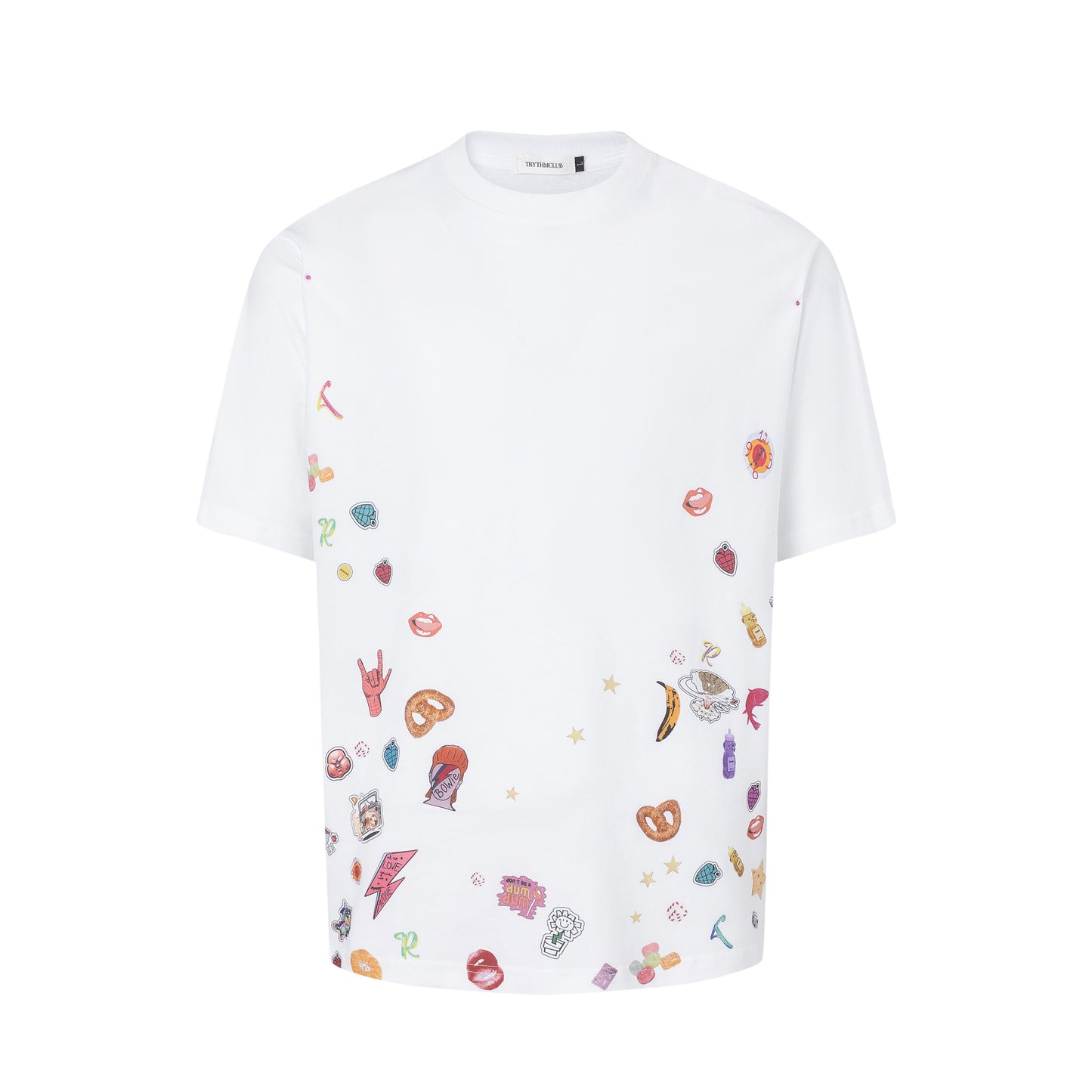 2025 27323 2025n Street 2025 Summer Neutral Creative Fun Design Men's Loose Premium Short Sleeve T-Shirt
