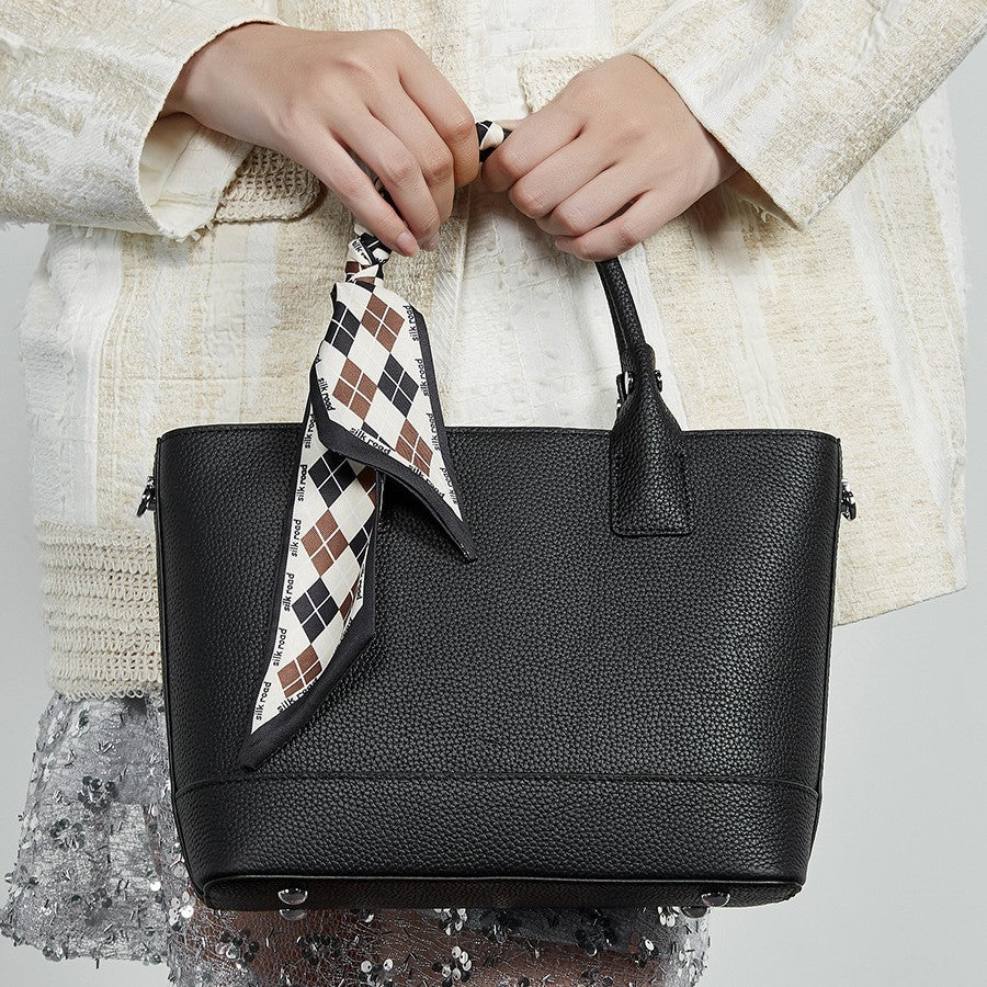 New first-layer cowhide vegetable basket bag texture temperament shoulder handbag