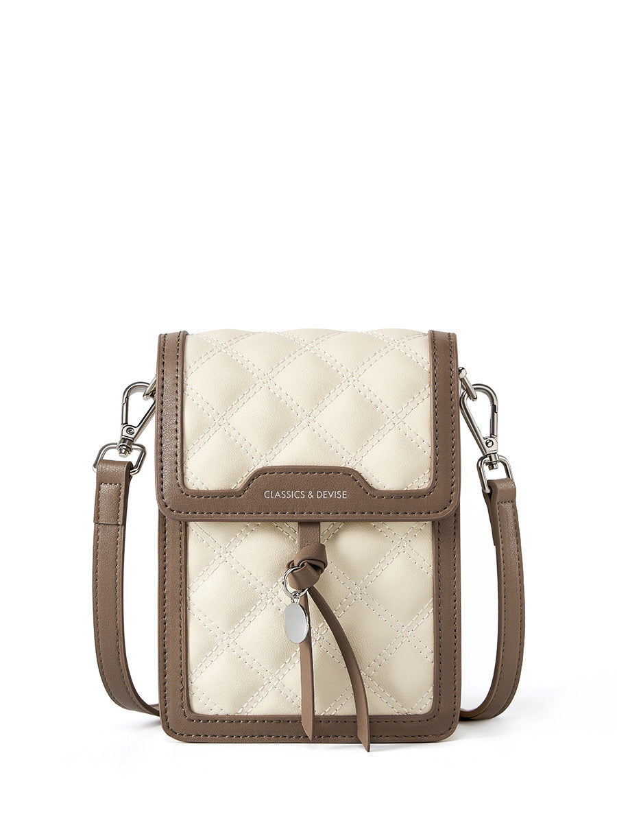 2025 Versatile mobile phone bag popular spring and summer new leather women's bag lightweight mini shoulder messenger bag