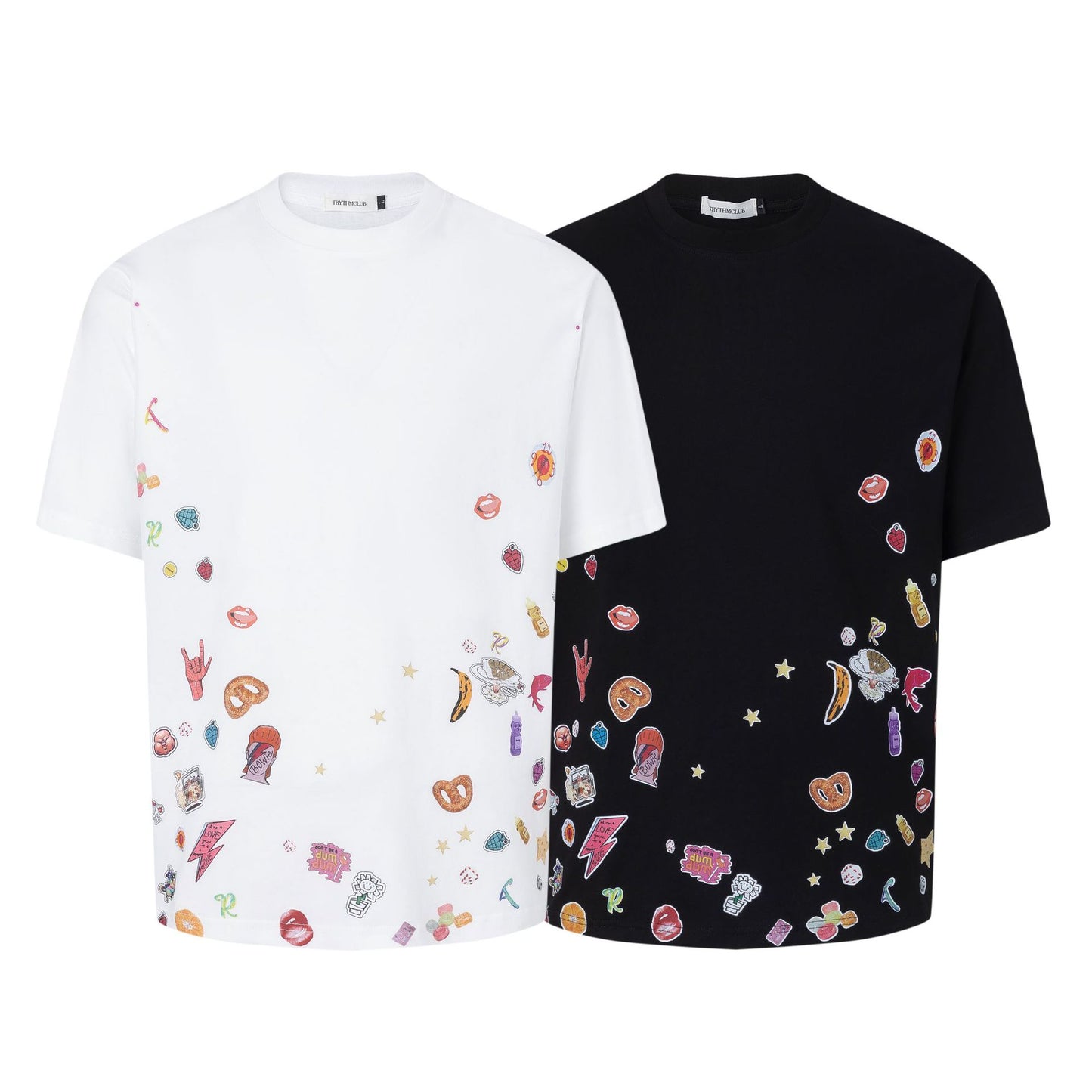 2025 27323 2025n Street 2025 Summer Neutral Creative Fun Design Men's Loose Premium Short Sleeve T-Shirt