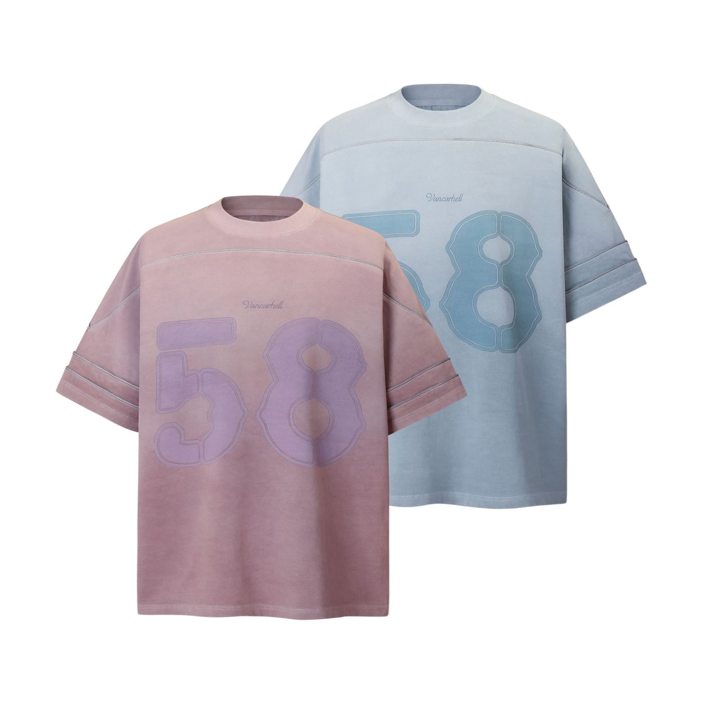 2025 9655 2025n 2025 Summer Neutral Premium Sense Washed Retro Deconstruction Heavy Men's Premium Sense Short Sleeve T-Shirt
