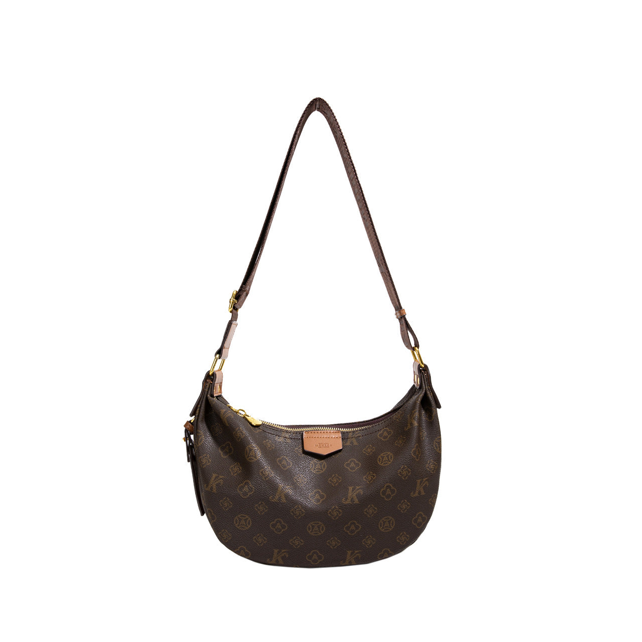 2025 Women's shoulder bag spring new fashion bag high sense contrasting color printed underarm bag retro commuter messenger bag
