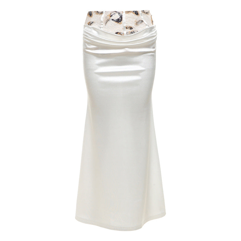 2025 style popular spring new women's clothing sexy Spice Girls slim suspender small vest waist hip skirt