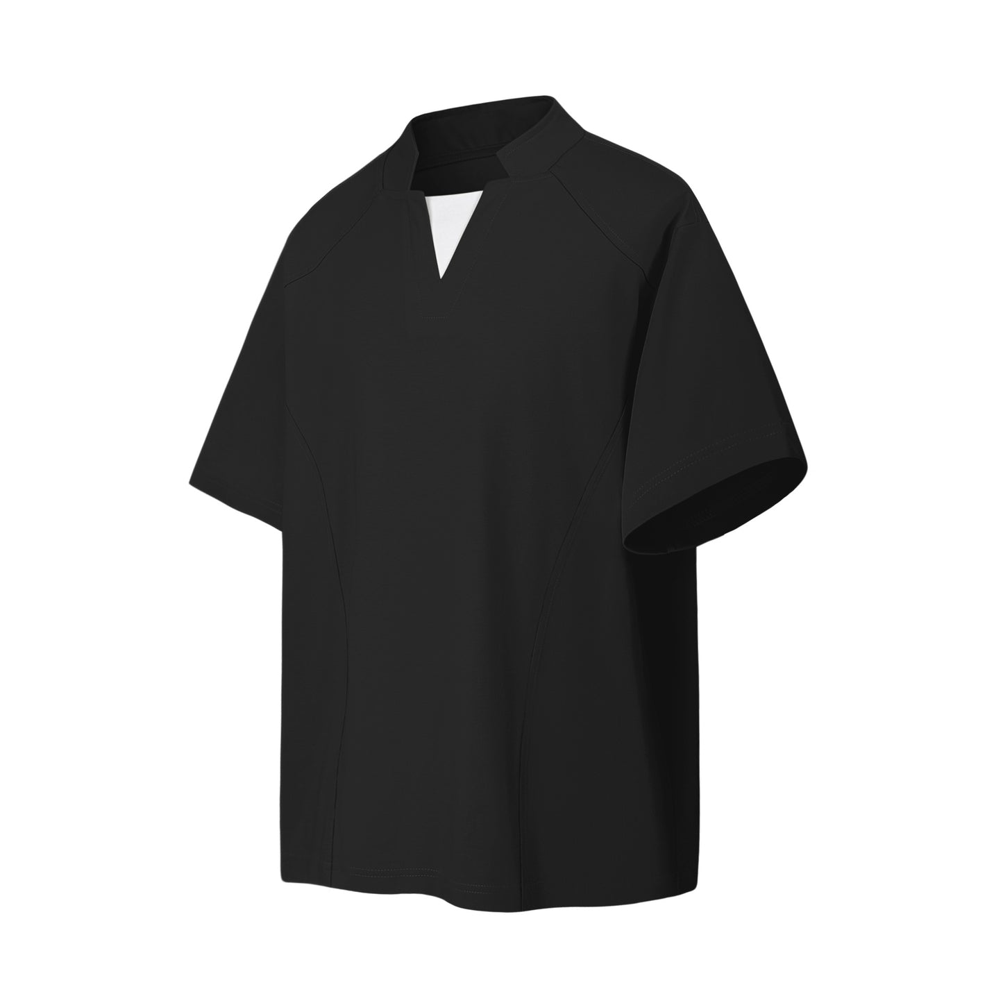 2025 9652 2025n 2025 Summer Neutral Premium Sense Fake Two Pieces Retro Deconstruction Design Men's Premium Sense Short Sleeve T-Shirt