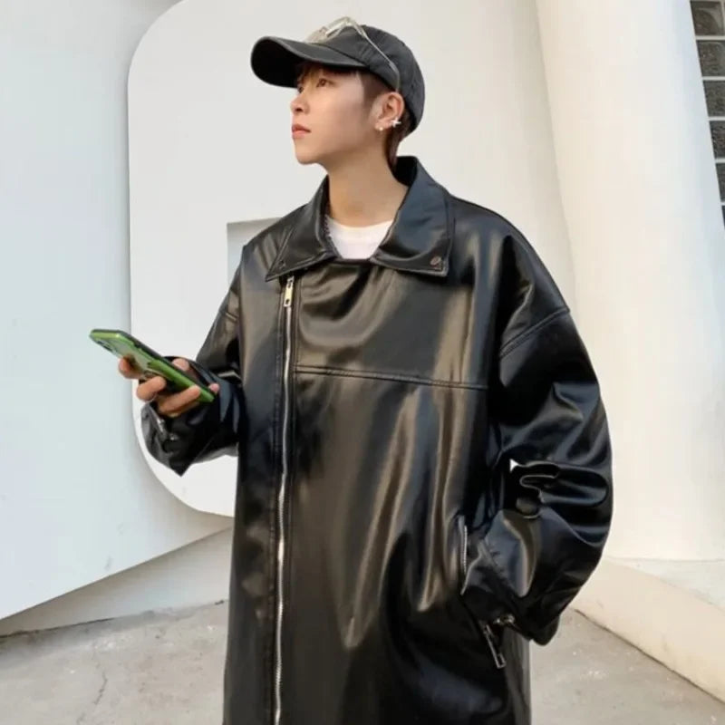 sanyamk Solid Color Male Coats Zip V Men's Baseball Jackets Stylish Trendy High Quality Deals Harajuku Clothing Fashion 2024 Vintage Y2k