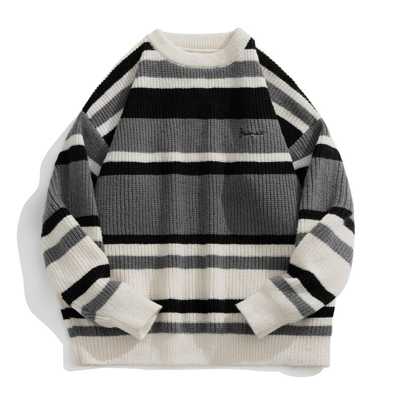 sanyamk New Winter Warm Retro solid color Sweater Men TrendTurtleneck Mens Pullover thick Slim Sweaters Tops Knitted Men's Jumper