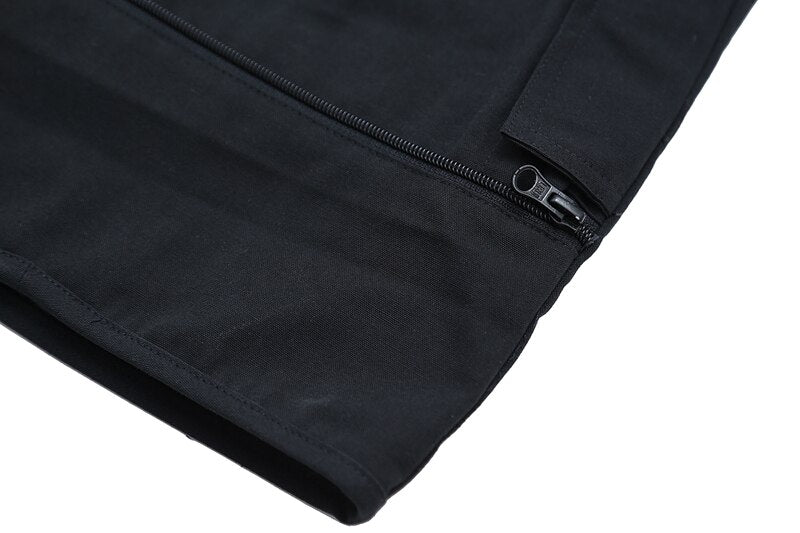 Bonsir High Street Multi-pockets Sleeveless Zipper Jackets for Male and Female Retro V Neck Oversized Autumn Tank Tops Loose Vest