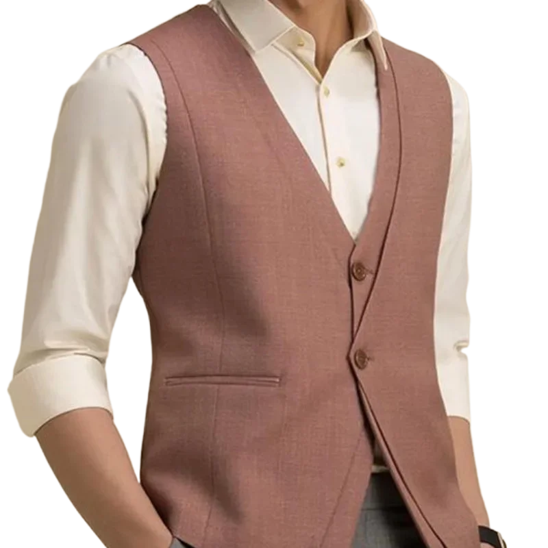 sanyamk - Spring and Autumn New Product European and American Fashion Casual Men's High Quality Suit Vest Dress