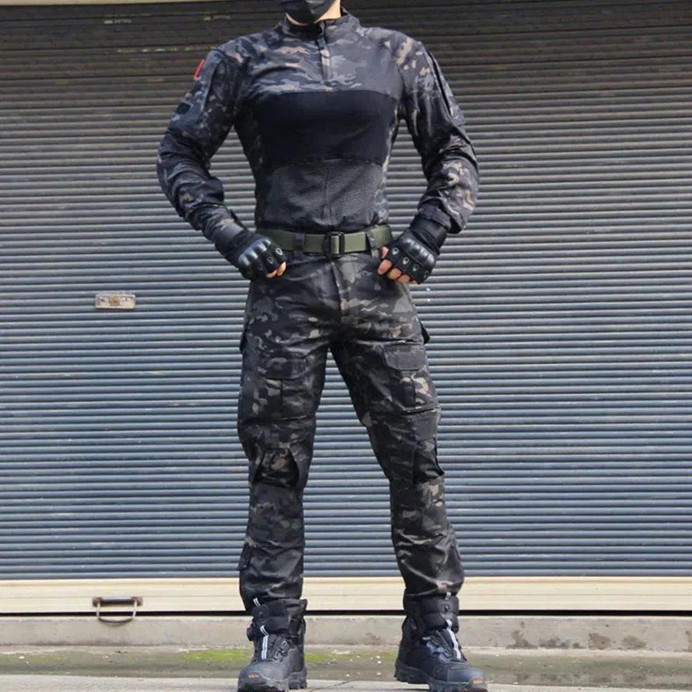 sanyamk 2024 NEW Emerson BDU G3 CB KH FG WG Combat uniform shirt & Pants & knee pads Military Army uniform Wolfgray Suits