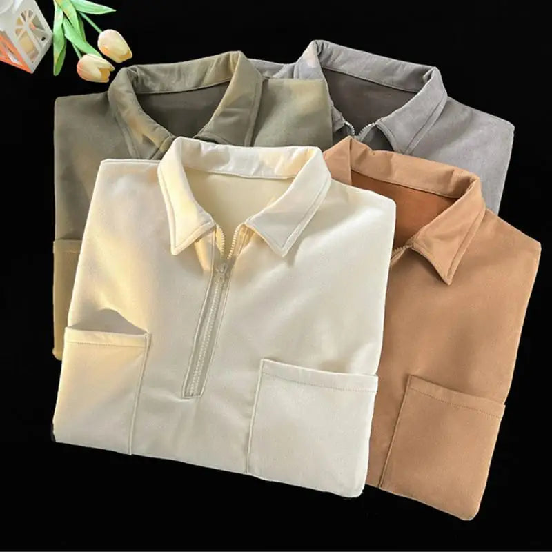 sanyamk American street hip-hop simple and personalized summer Polo short sleeved men and women trend loose casual T-shirt top harajuku