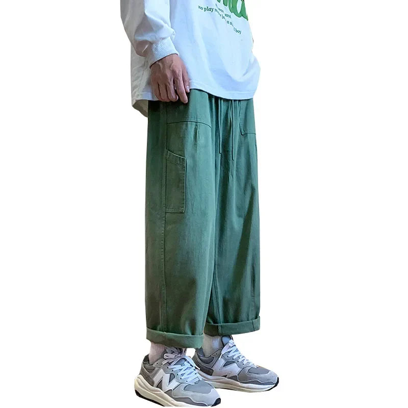 sanyamk - Mens Cargo Pants Loose Multi Pocket Camouflage Street Joggers Plus Size Long Trousers M-5XL