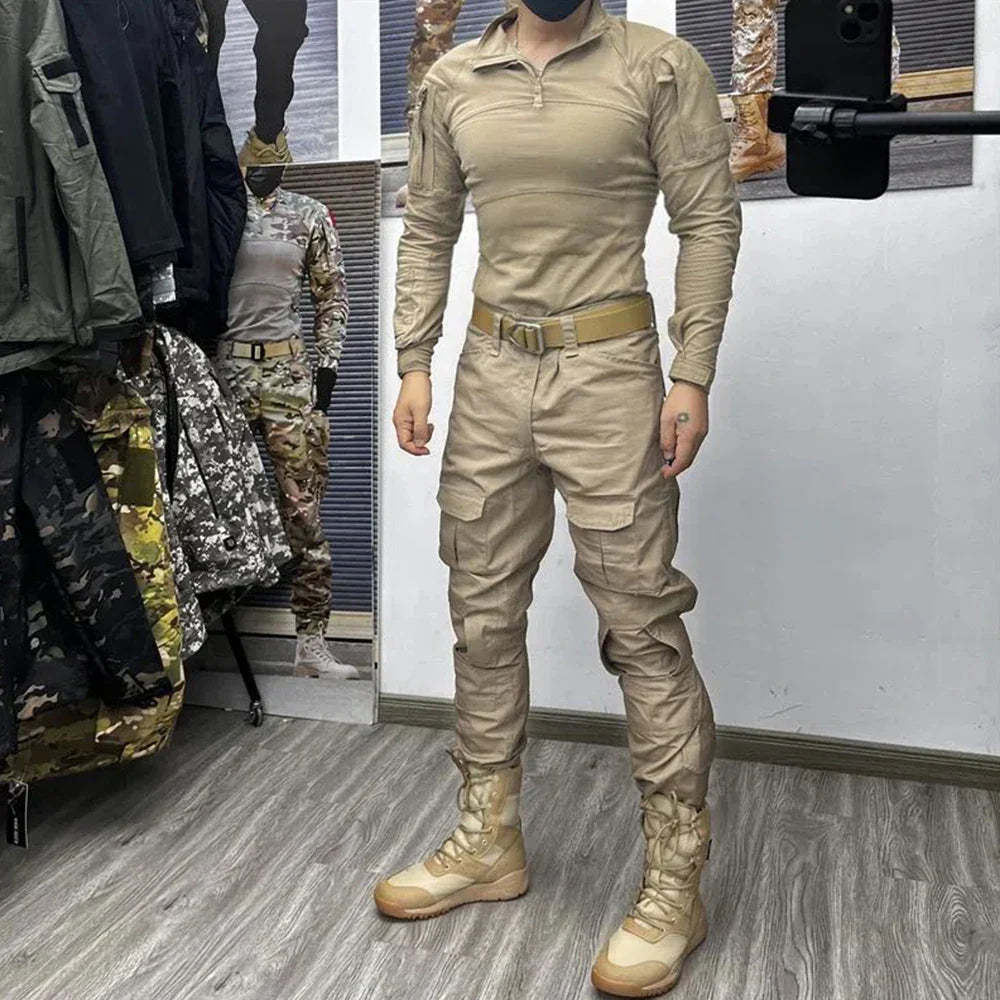 sanyamk 2024 NEW Emerson BDU G3 CB KH FG WG Combat uniform shirt & Pants & knee pads Military Army uniform Wolfgray Suits