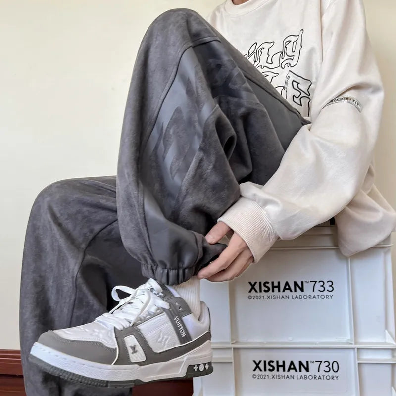 Bonsir Men Pants New Trendy American Streetwear Sweatpants Hip Hop Couple Casual Fashion Trousers