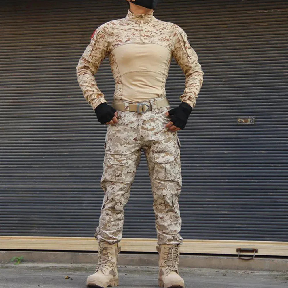sanyamk 2024 NEW Emerson BDU G3 CB KH FG WG Combat uniform shirt & Pants & knee pads Military Army uniform Wolfgray Suits