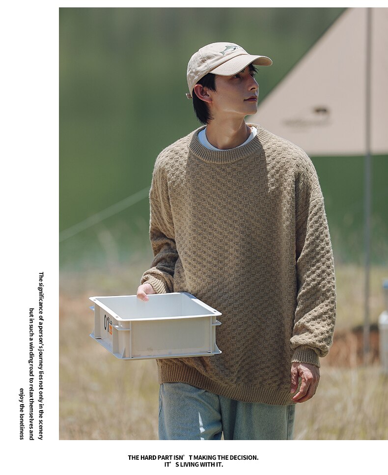 sanyamk New Winter Warm Retro solid color Sweater Men TrendTurtleneck Mens Pullover thick Slim Sweaters Tops Knitted Men's Jumper